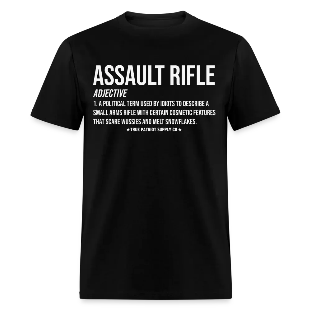 Assault Rifle Definition Pro 2nd Amendment Unisex Classic T-Shirt - black