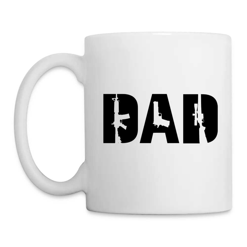 Dad 2nd Amendment Father's Day Coffee/Tea Mug - white