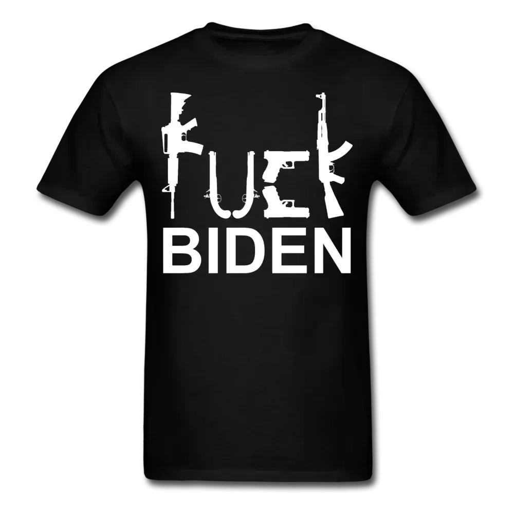 Fuck Biden Guns 2nd Amendment T-Shirt - black