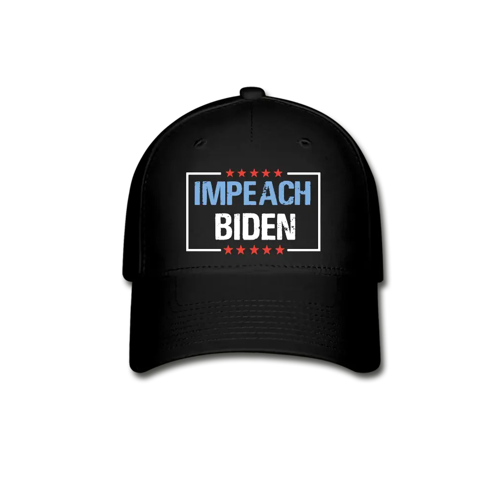 Impeach Biden Baseball Cap - black