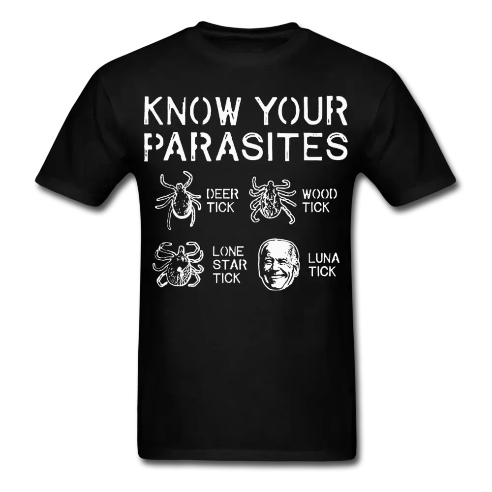 Know Your Parasites - Anti Joe Biden T-Shirt - black