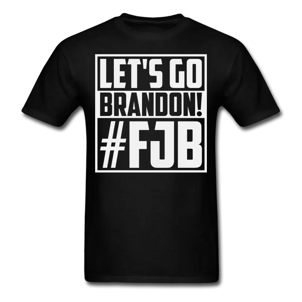 Let's Go Brandon Big Block FJB Anti Biden T-Shirt - black