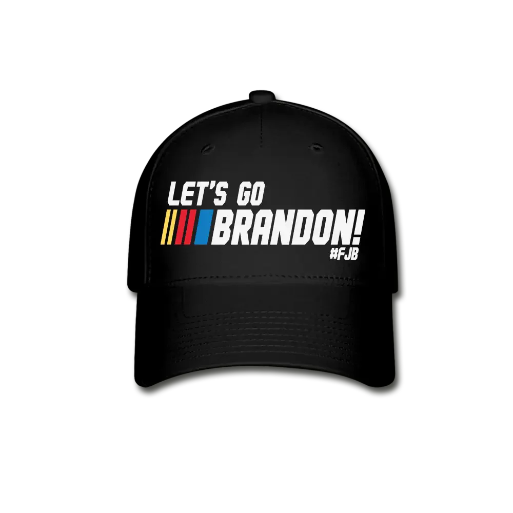 Let's Go Brandon Racing Parody Baseball Cap - black