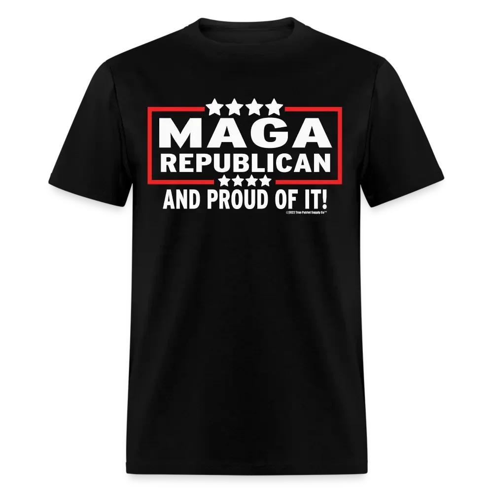 MAGA Republican And Proud Of It Anti Biden Unisex Classic T-Shirt - black
