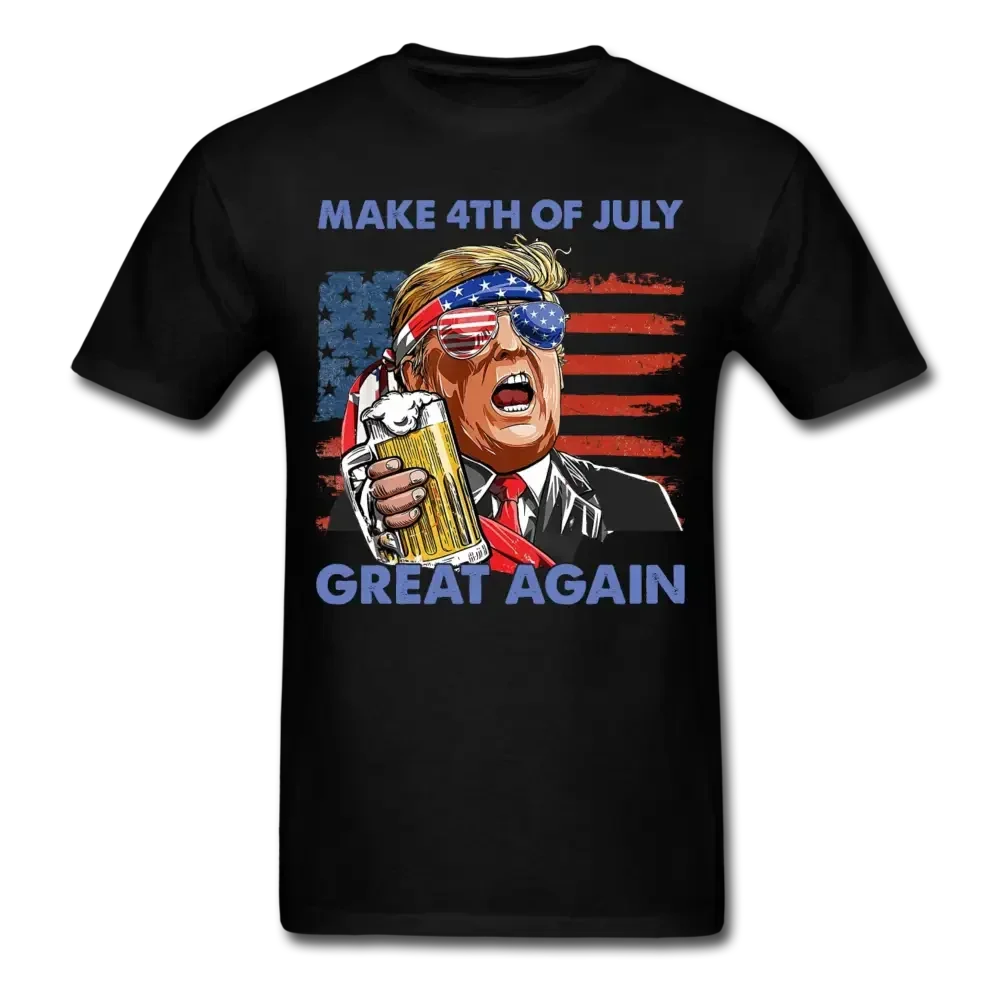 Make 4th of July Great Again T-Shirt - black