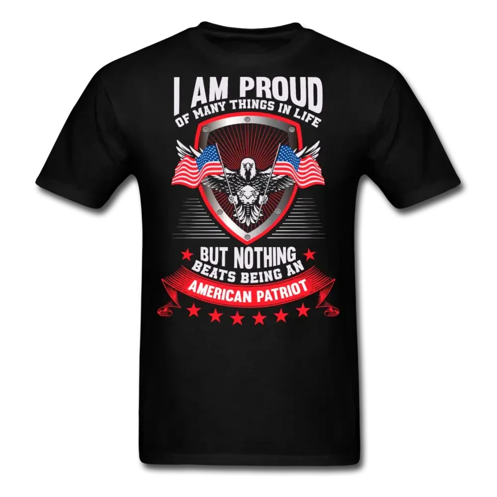 Proud American Patriot T-Shirt - black