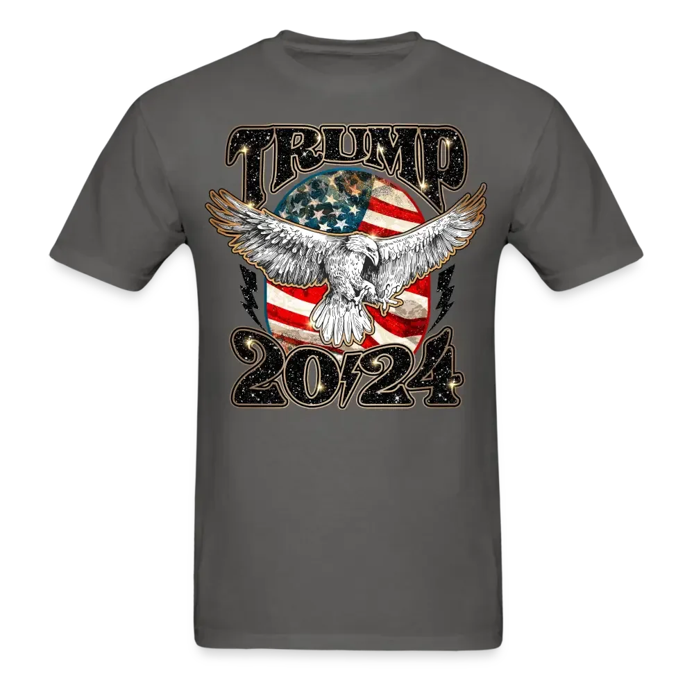 Trump 2024 American Pride T-Shirt - charcoal