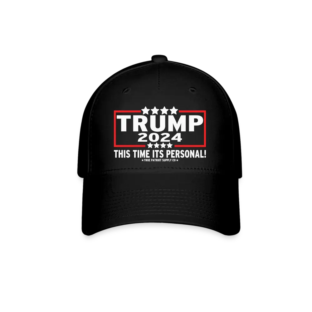 Trump 2024 This Time Its Personal FlexFit Baseball Cap - black
