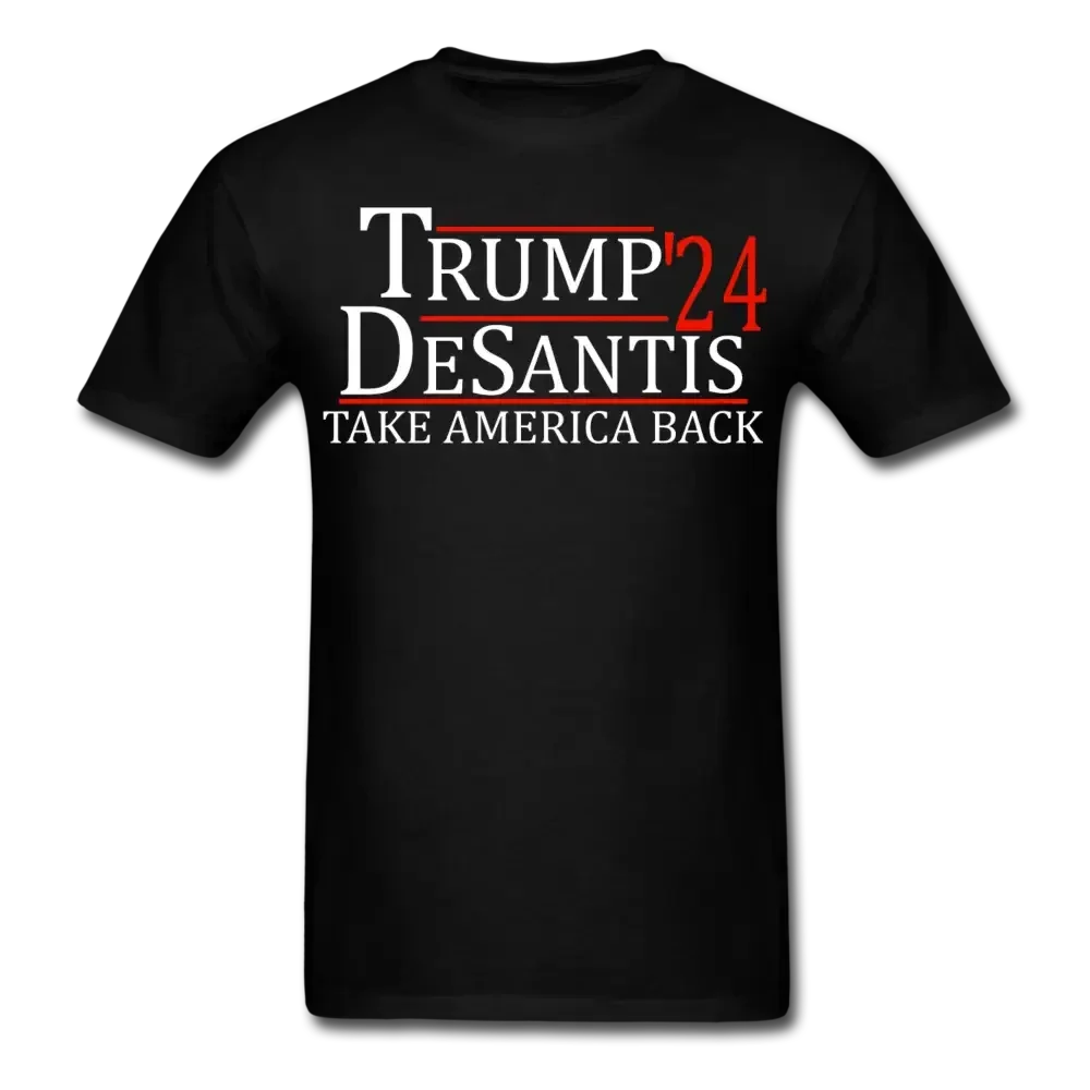 Trump DeSantis 2024 T-Shirt - black
