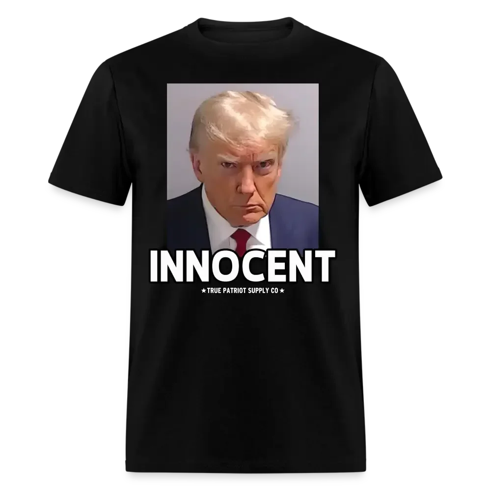 Trump Mugshot Innocent Unisex Classic T-Shirt - black
