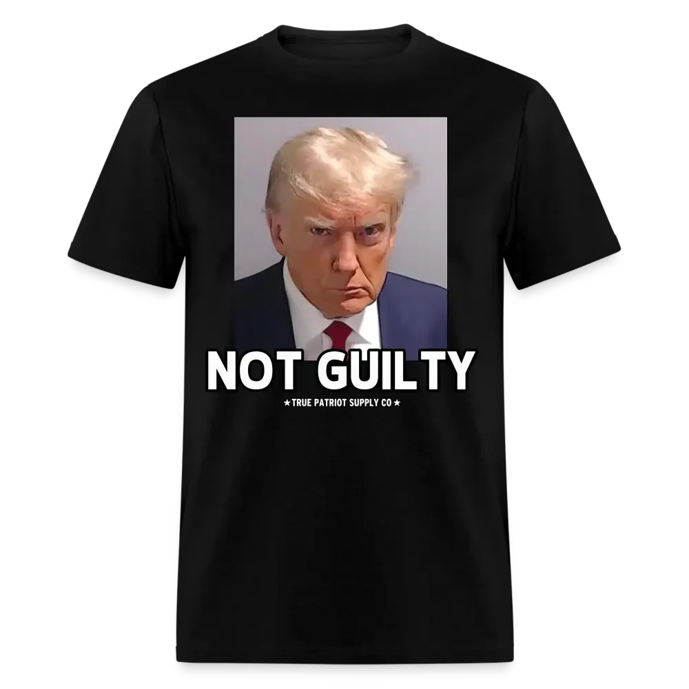 Trump Mugshot NOT GUILTY Unisex Classic T-Shirt - black