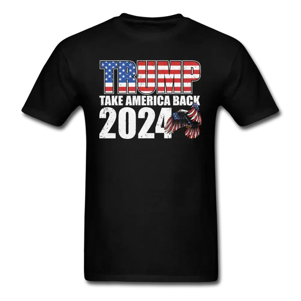 Trump: Take America Back 2024! T-Shirt - black
