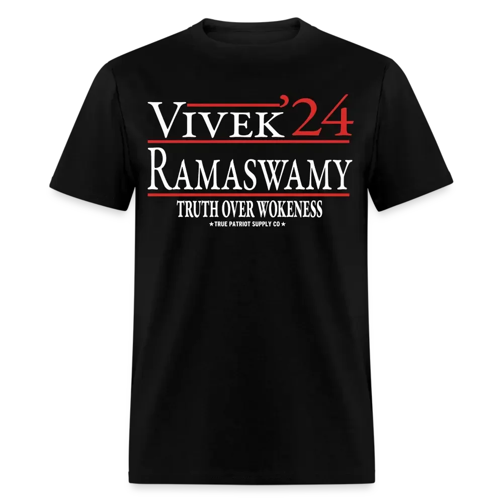 Vivek Ramaswamy 2024 Truth Over Wokeness Unisex Classic T-Shirt - black