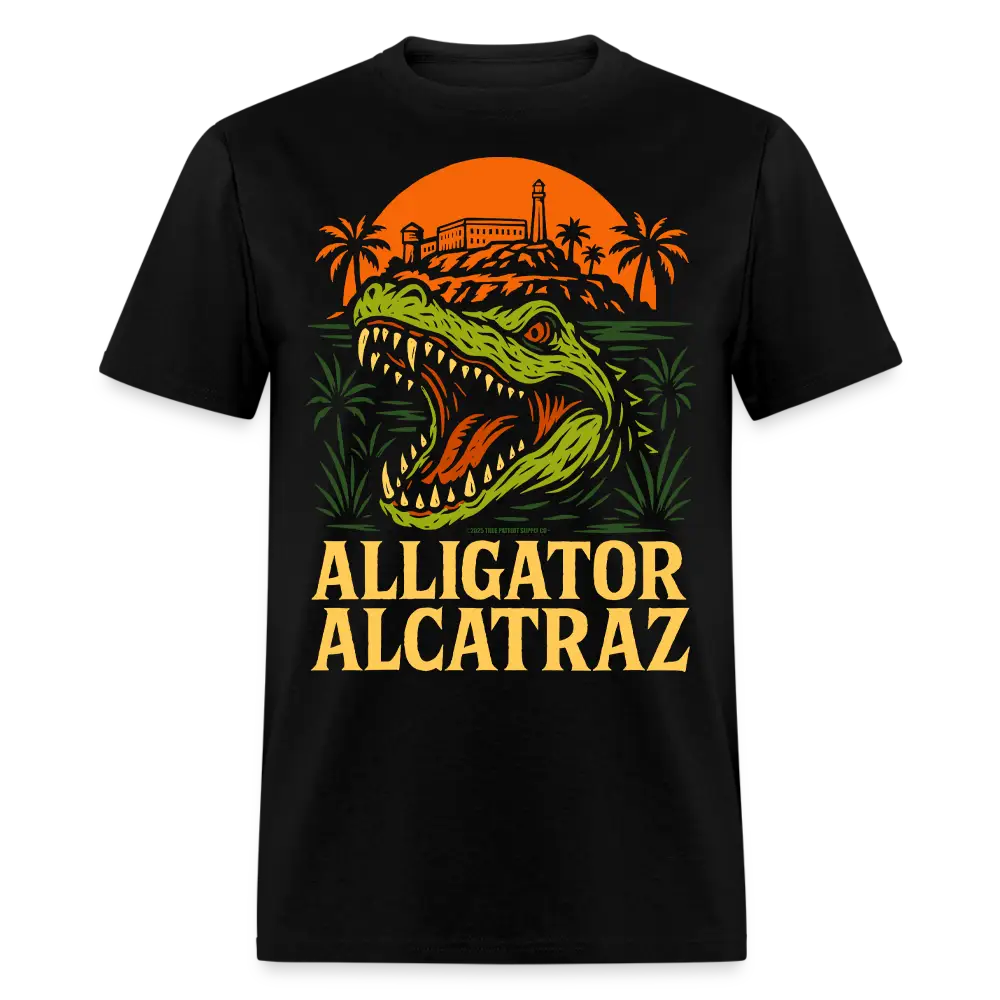Alligator Alcatraz Unisex Classic T-Shirt - Black / S