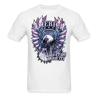 Load image into Gallery viewer, America Love It Or Leave It Vintage Distressed Unisex Classic T-Shirt - white
