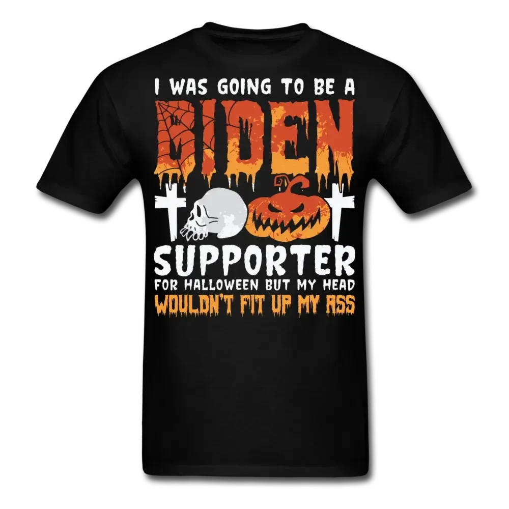 Anti Biden Supporter Halloween T-Shirt - black