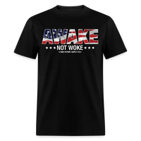 Load image into Gallery viewer, Awake Not Woke Anti Woke Unisex Classic T-Shirt - black
