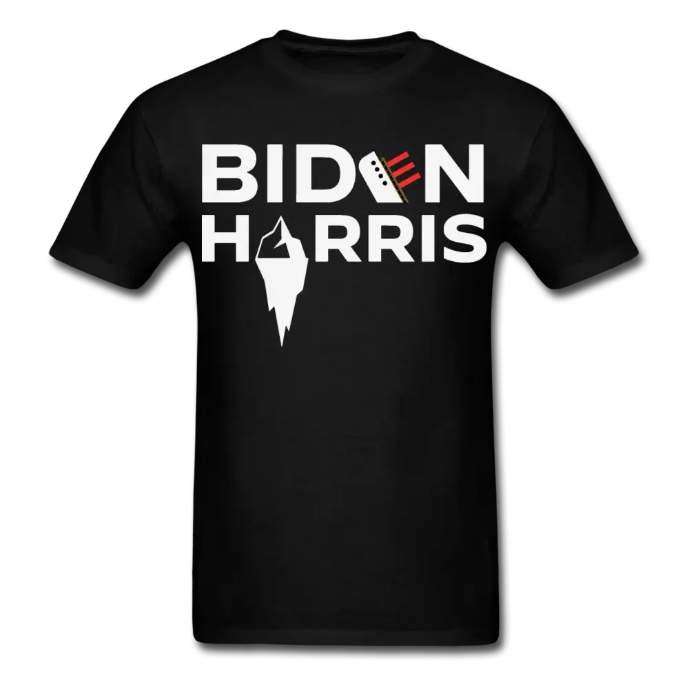 Biden Harris Titanic Anti Biden T-Shirt - black