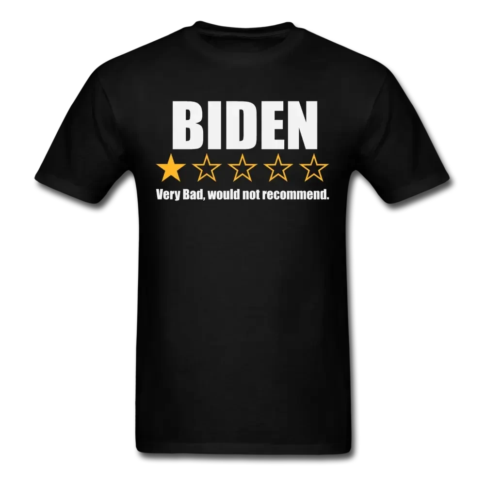 Biden One Star Review T-Shirt - black