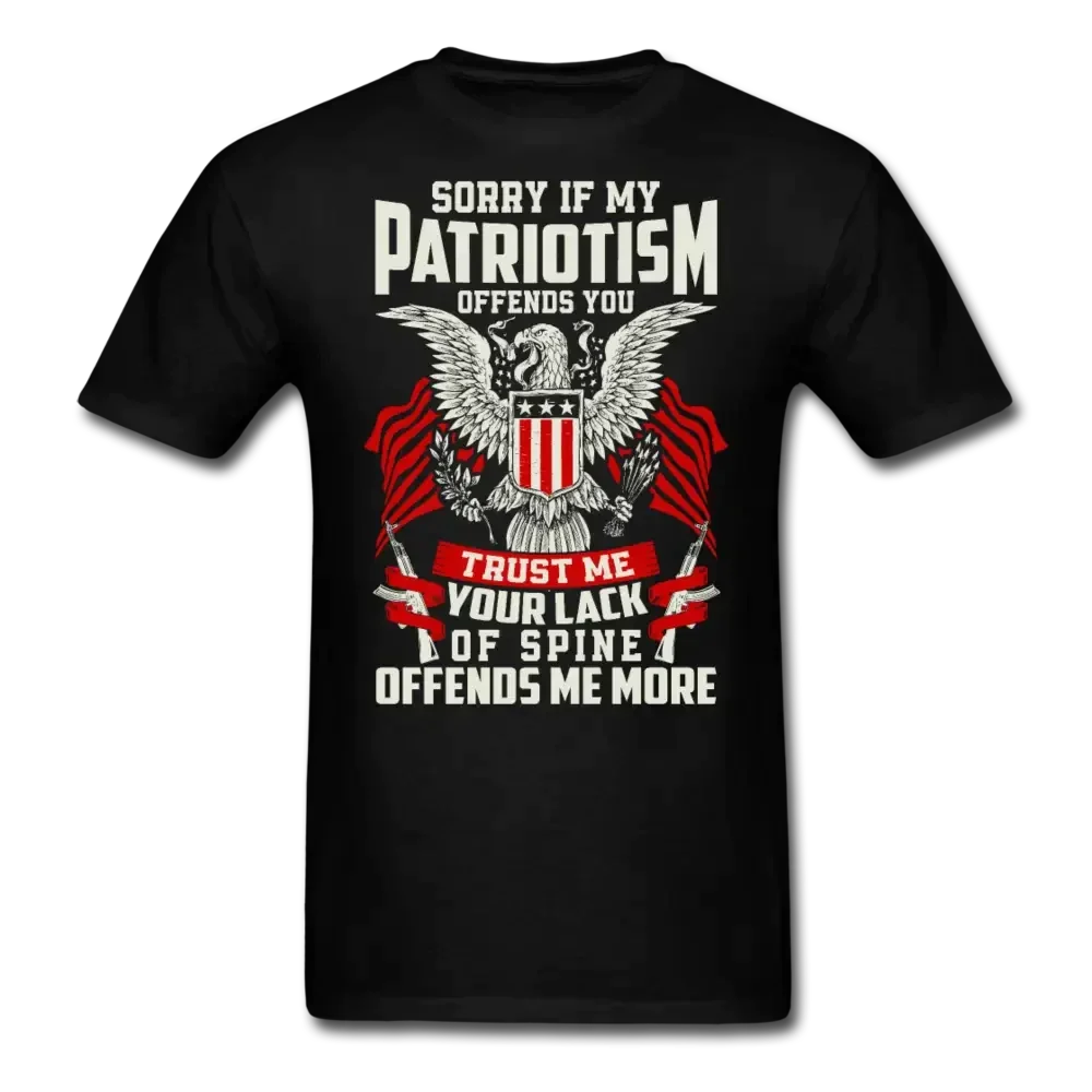 Does My Patriotism Offend You? T-Shirt - black