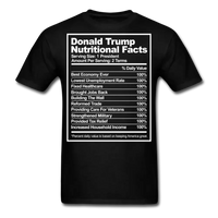 Load image into Gallery viewer, Donald Trump Nutritional Facts T-Shirt - black
