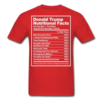 Load image into Gallery viewer, Donald Trump Nutritional Facts T-Shirt - red
