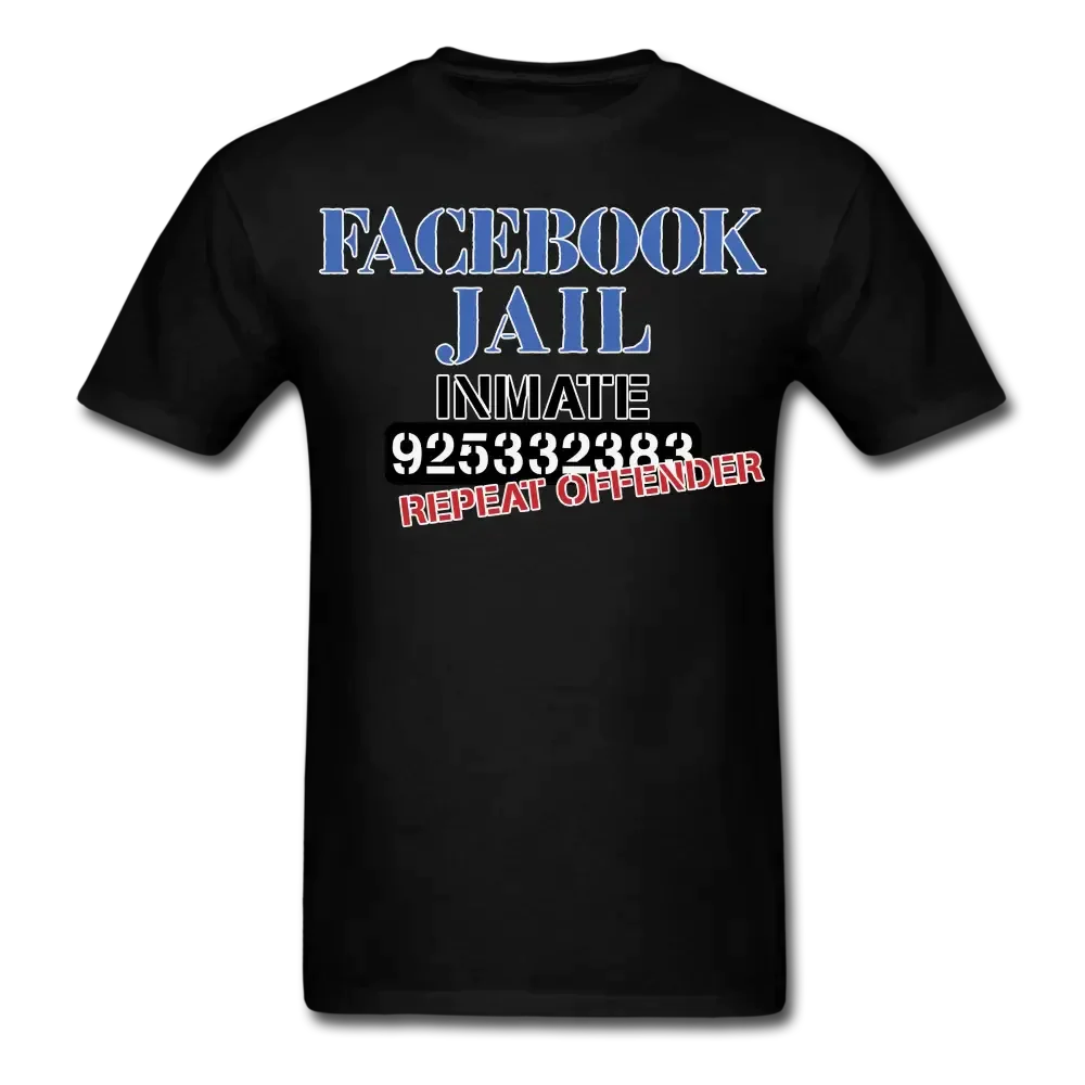 Facebook Jail T-Shirt - black