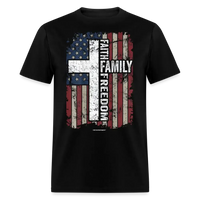 Load image into Gallery viewer, Faith Family Freedom Conservative Christian Unisex Classic T-Shirt - black
