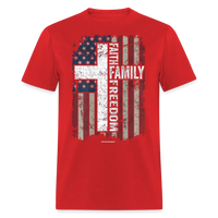 Load image into Gallery viewer, Faith Family Freedom Conservative Christian Unisex Classic T-Shirt - red
