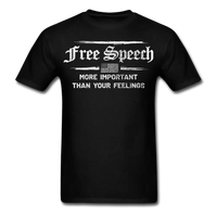 Load image into Gallery viewer, Free Speech - More Important Than Your Feelings T-Shirt - black
