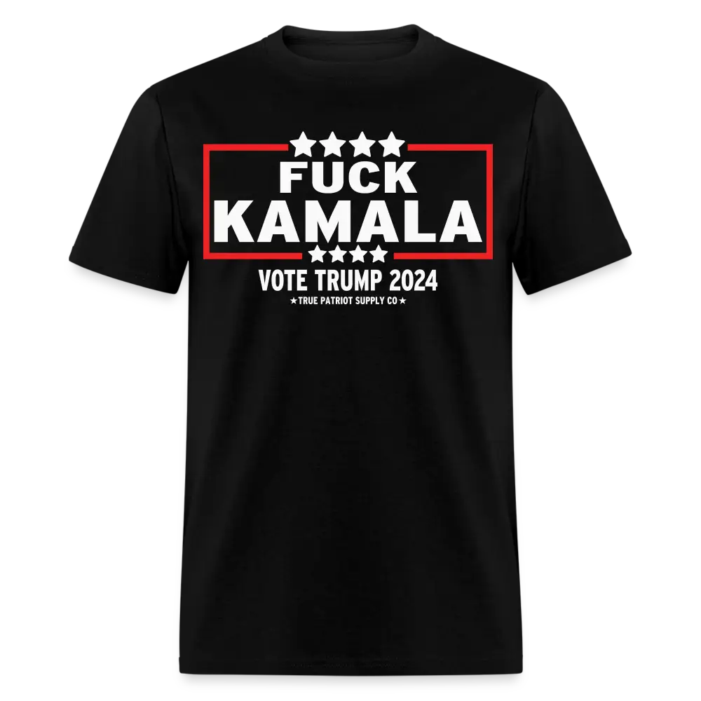 Fuck Kamala Harris Trump 2024 Unisex Classic T-Shirt - black