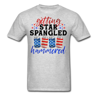 Load image into Gallery viewer, Getting Star Spangled Hammered T-Shirt - heather gray
