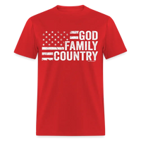 Load image into Gallery viewer, God Family Country Conservative Christian Unisex Classic T-Shirt - red

