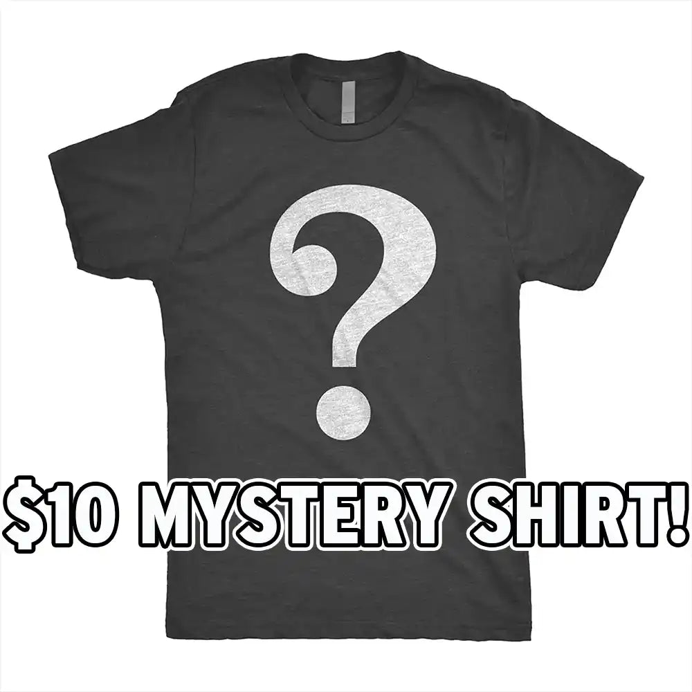 Gray mystery t-shirt.