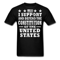 Load image into Gallery viewer, I Support &amp; Defend The Constitution of The United States T-Shirt - black
