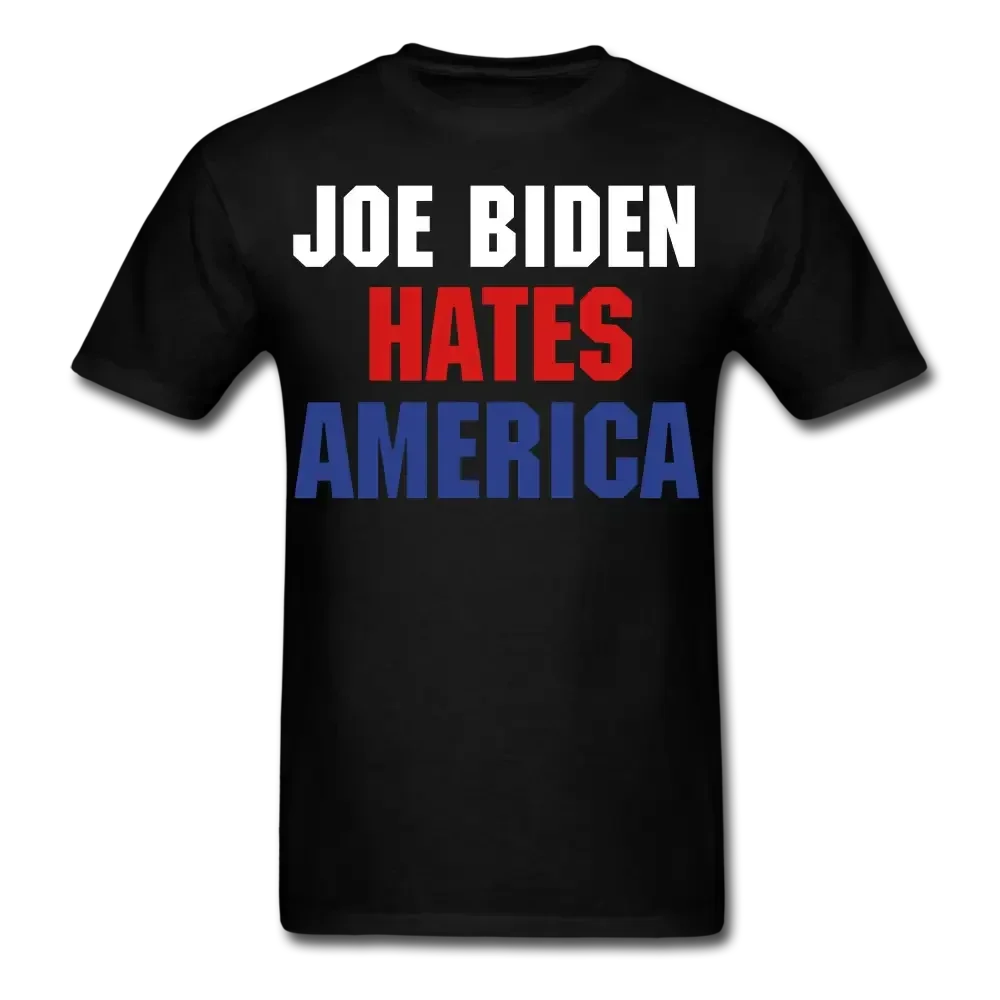 Joe Biden Hates America T-Shirt - black