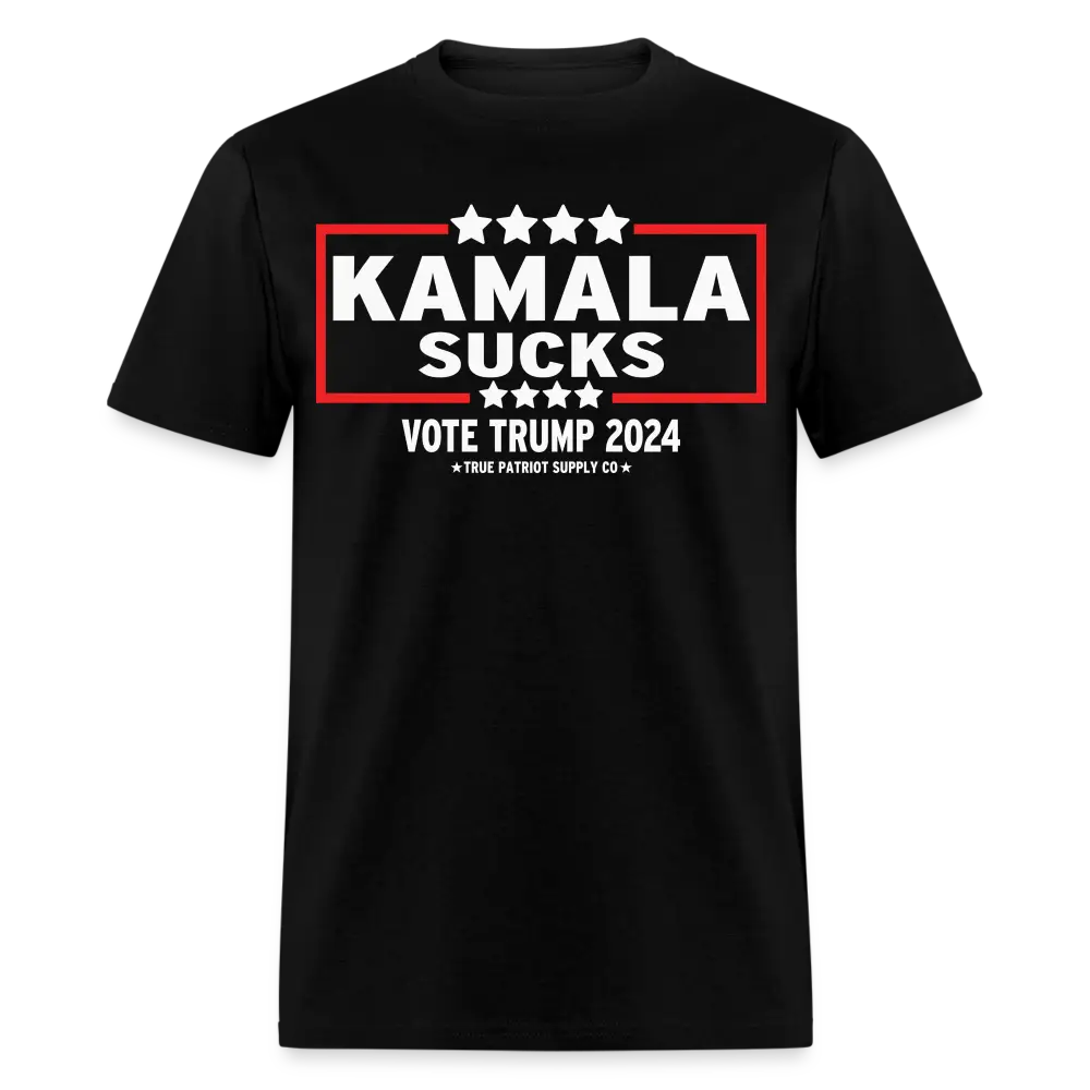 Kamala Sucks Vote Trump 2024 Anti Kamala Harris Unisex Classic T-Shirt - black