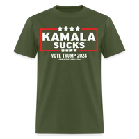 Load image into Gallery viewer, Kamala Sucks Vote Trump 2024 Anti Kamala Harris Unisex Classic T-Shirt - military green

