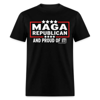 Load image into Gallery viewer, MAGA Republican And Proud Of It Anti Biden Unisex Classic T-Shirt - black
