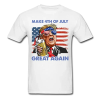 Load image into Gallery viewer, Make 4th of July Great Again T-Shirt - white
