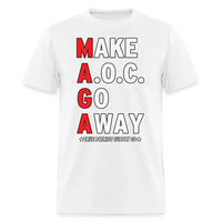 Load image into Gallery viewer, Make AOC Go Away MAGA Unisex Classic T-Shirt - white
