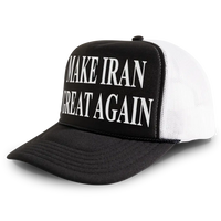 Load image into Gallery viewer, Make Iran Great Again Trucker Hat Mesh Cap - Black/White

