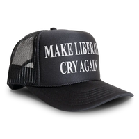 Load image into Gallery viewer, Make Liberals Cry Again MAGA Trucker Hat Mesh Cap
