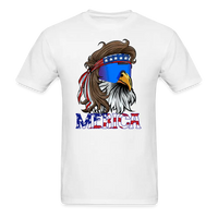 Load image into Gallery viewer, Merica Mullet Eagle Funny 4th of July T-Shirt - white
