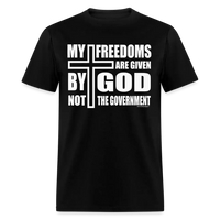 Load image into Gallery viewer, My Freedoms Are Given By God Not The Government Unisex Classic T-Shirt - black
