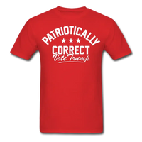 Load image into Gallery viewer, Patriotically Correct: Vote Trump 2024 T-Shirt - red
