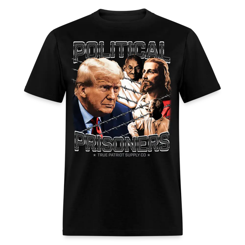 Political Prisoners Trump 2024 Conviction Unisex Classic T-Shirt - black