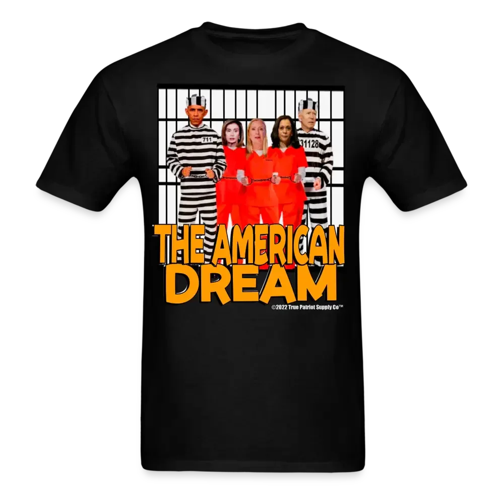 The American Dream Lock Them Up Anti Biden FJB T-Shirt - black