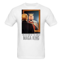Load image into Gallery viewer, The Return Of The Great MAGA King Trump 2024 Ultra Maga T-Shirt - white
