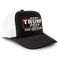 Load image into Gallery viewer, Trump 2024 Fuck Your Feelings Foam Trucker Hat Mesh Cap
